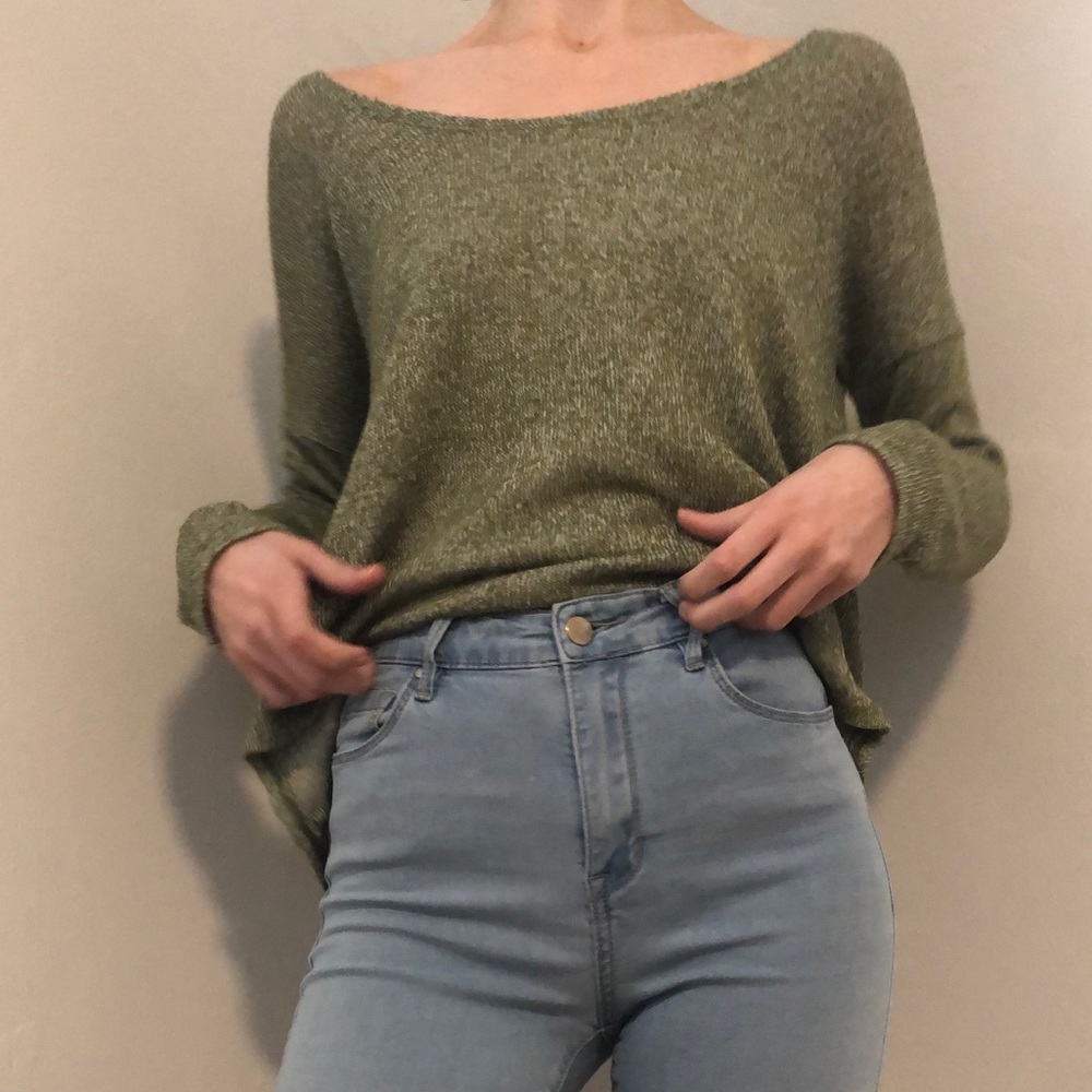 olive sweater